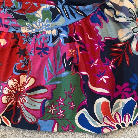 ANTHROPOLOGIE NWT Floral Lace-Up Mini Dress Size 8. - Picture 13 of 15